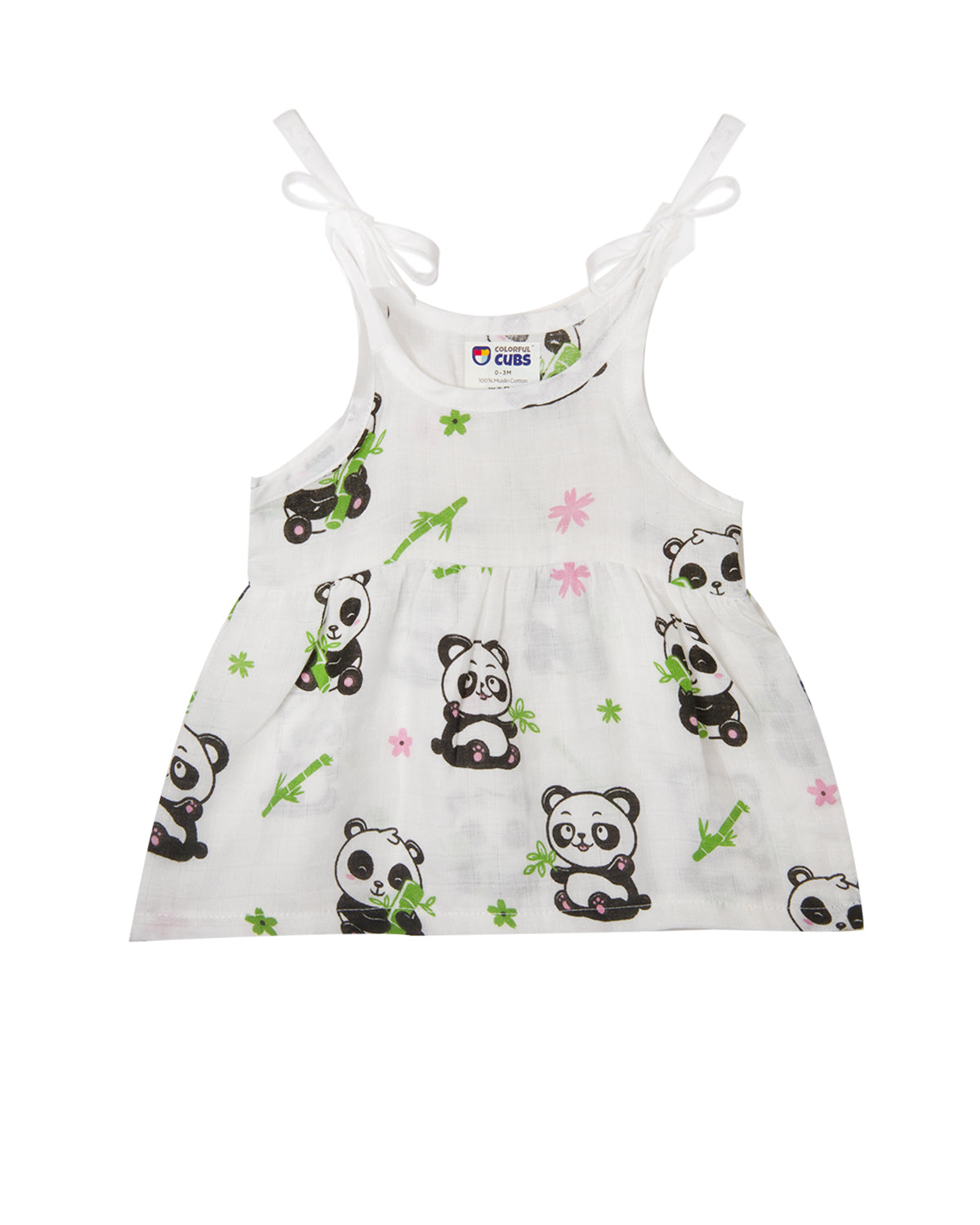 Muslin Knot Frock - PANDA