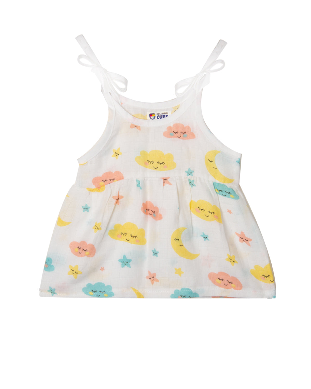 Muslin Knot Frock - CLOUD