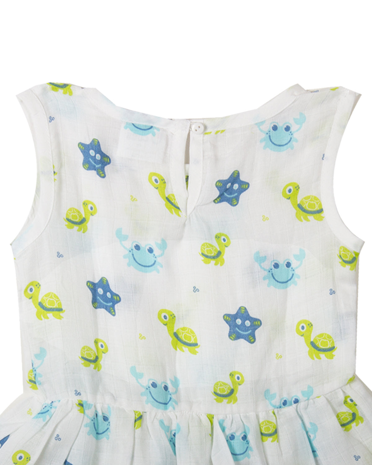 Muslin button frock - STAR