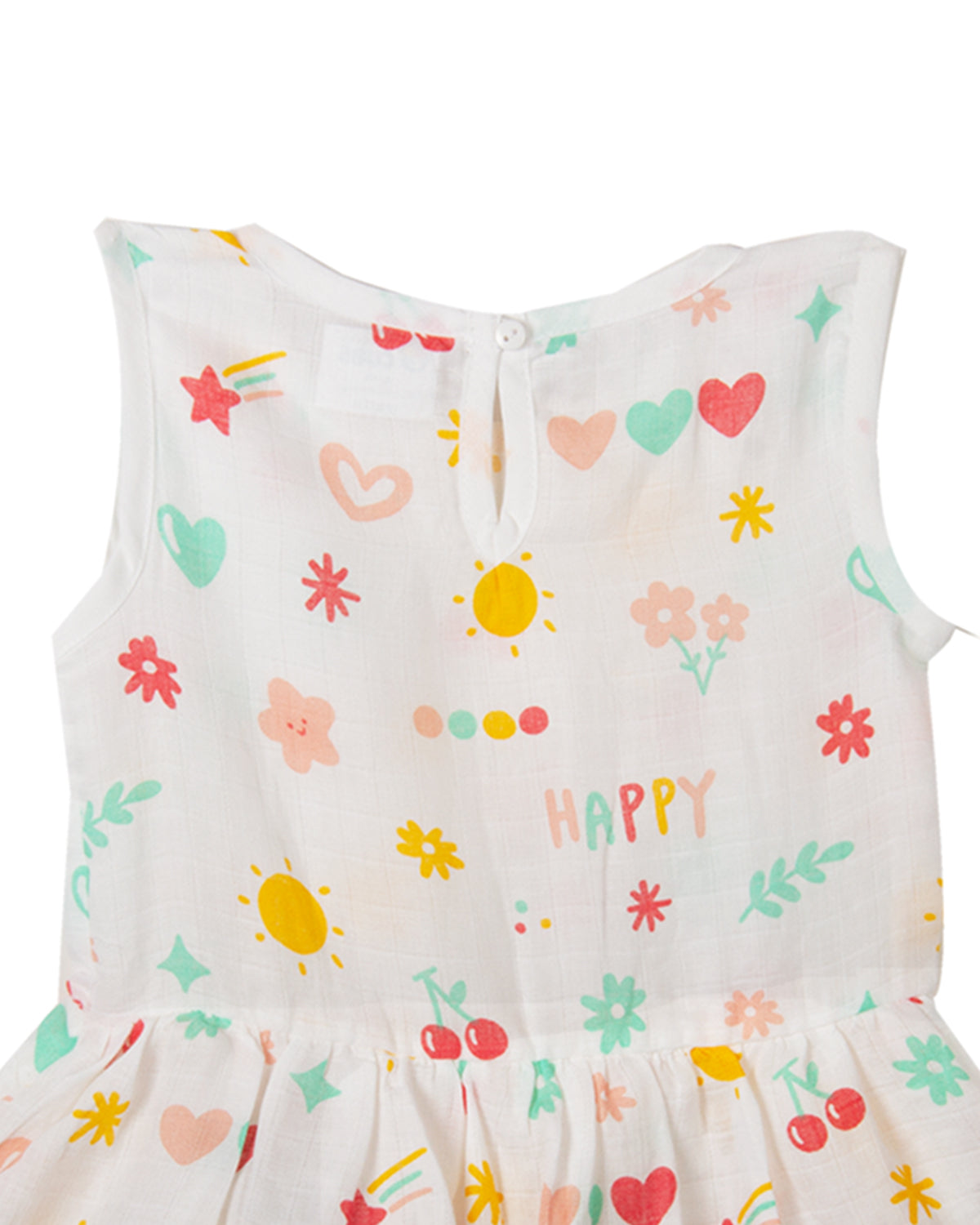 Muslin Button Frock - CHERRY HEART