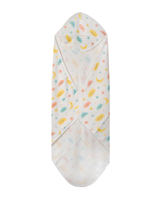 Muslin Hooded Towel - CLOUD