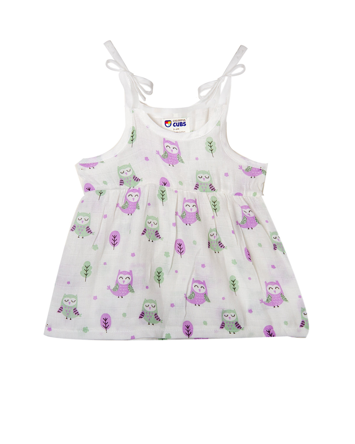Muslin Knot Frock - OWL