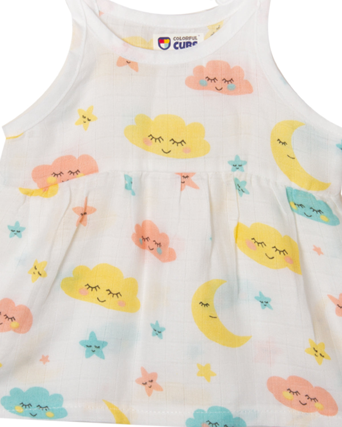 Muslin Knot Frock - CLOUD