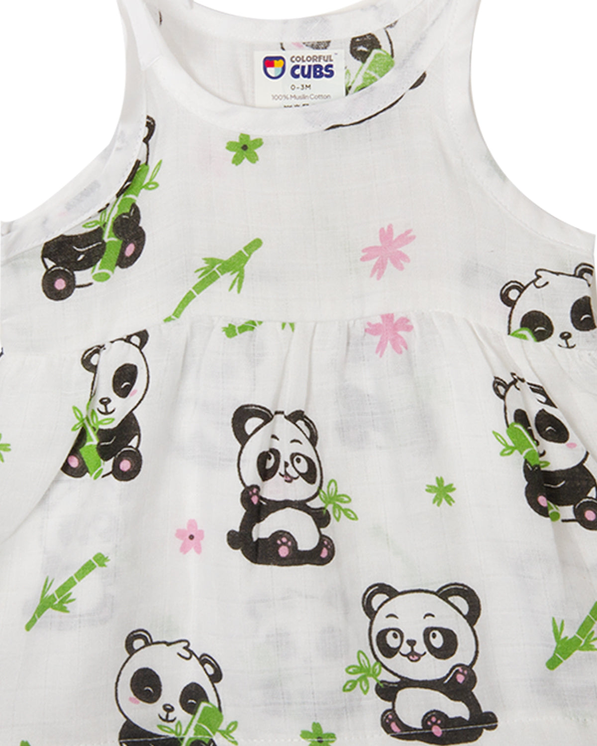 Muslin Knot Frock - PANDA