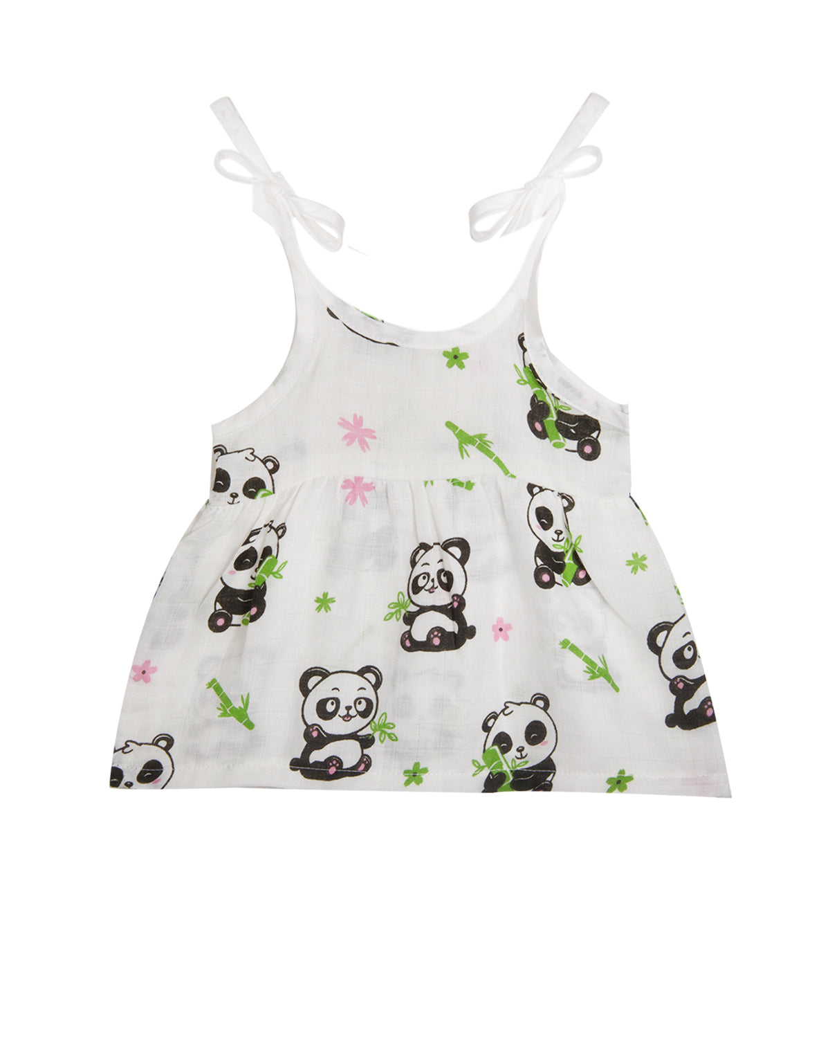 Muslin Knot Frock - PANDA