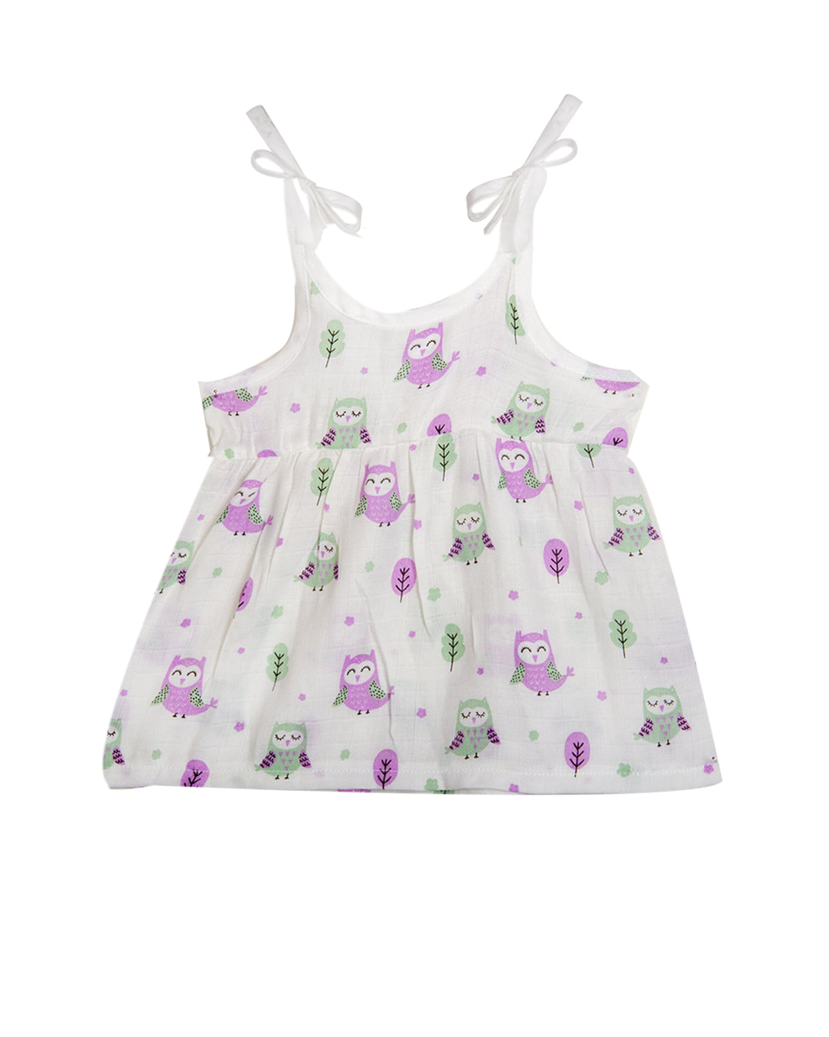 Muslin Knot Frock - OWL