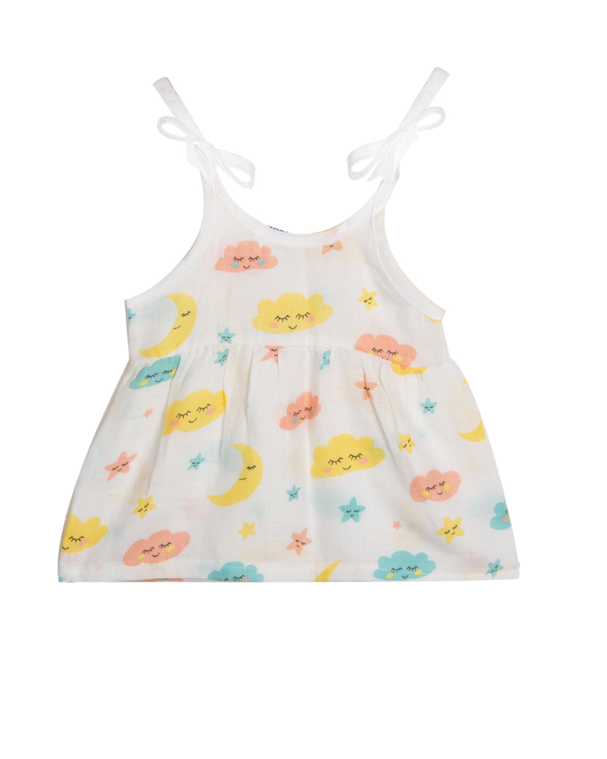 Muslin Knot Frock - CLOUD