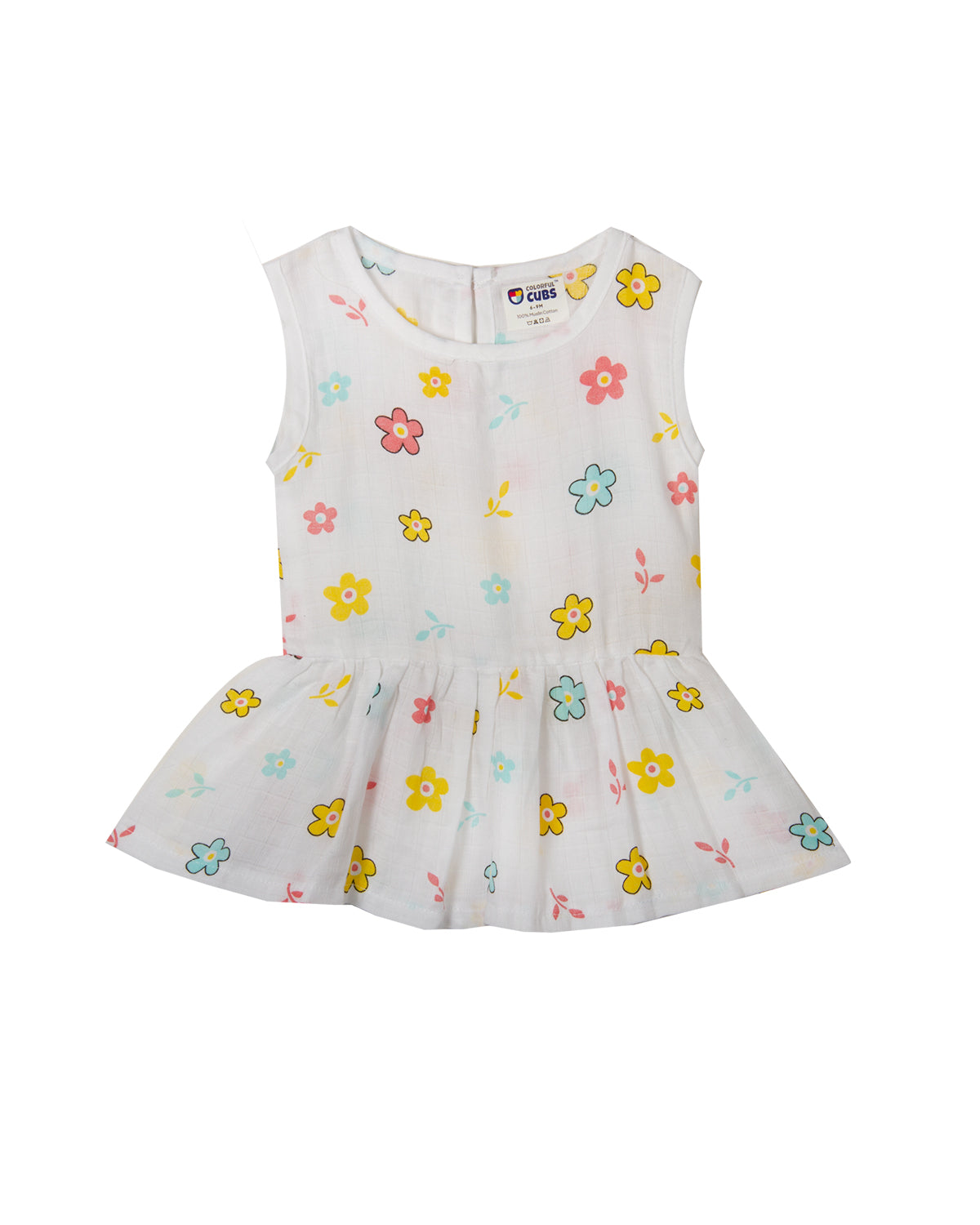 Muslin Button Frock - FLOWER