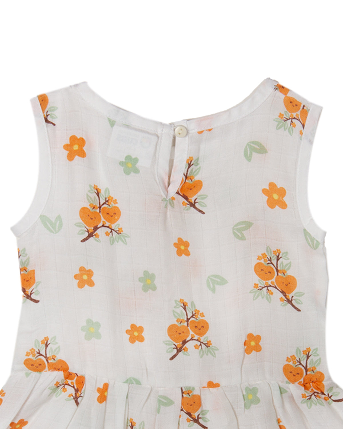 Muslin Button Frock - HEART FRUIT