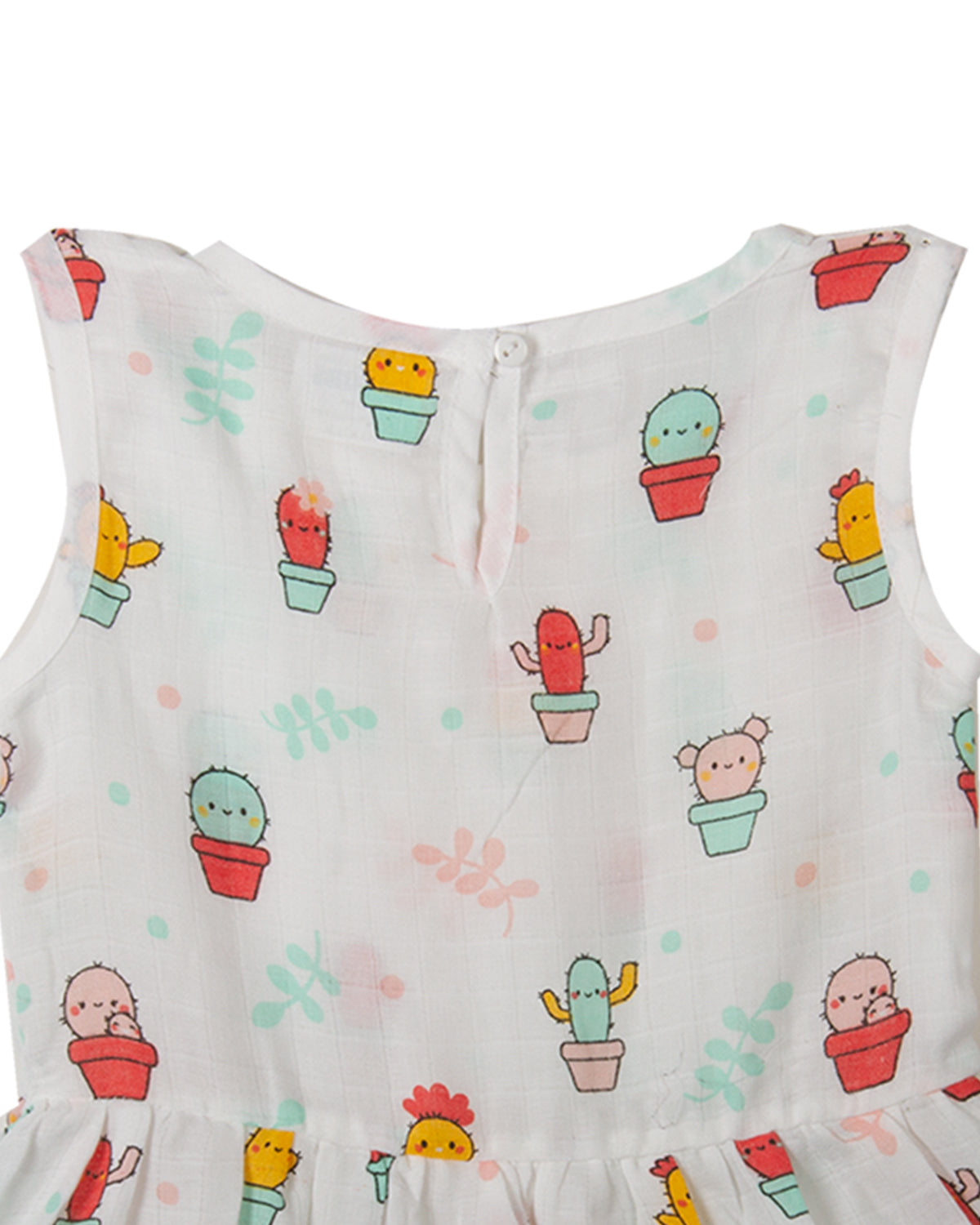 Muslin button frock - CACTUS